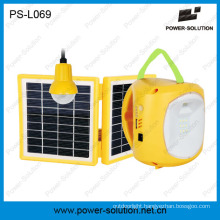 Power Solution Qualified 4500mAh/6V Solar Lantern with Mobile Phone Charger with Solar Light Bulb